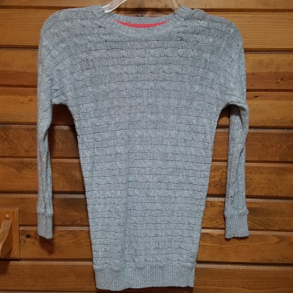 Girls H&M Sweater Dress Size 6/8Y Grey